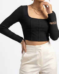 Imported Crop top jersey crop top No-3757 Velnoor Store