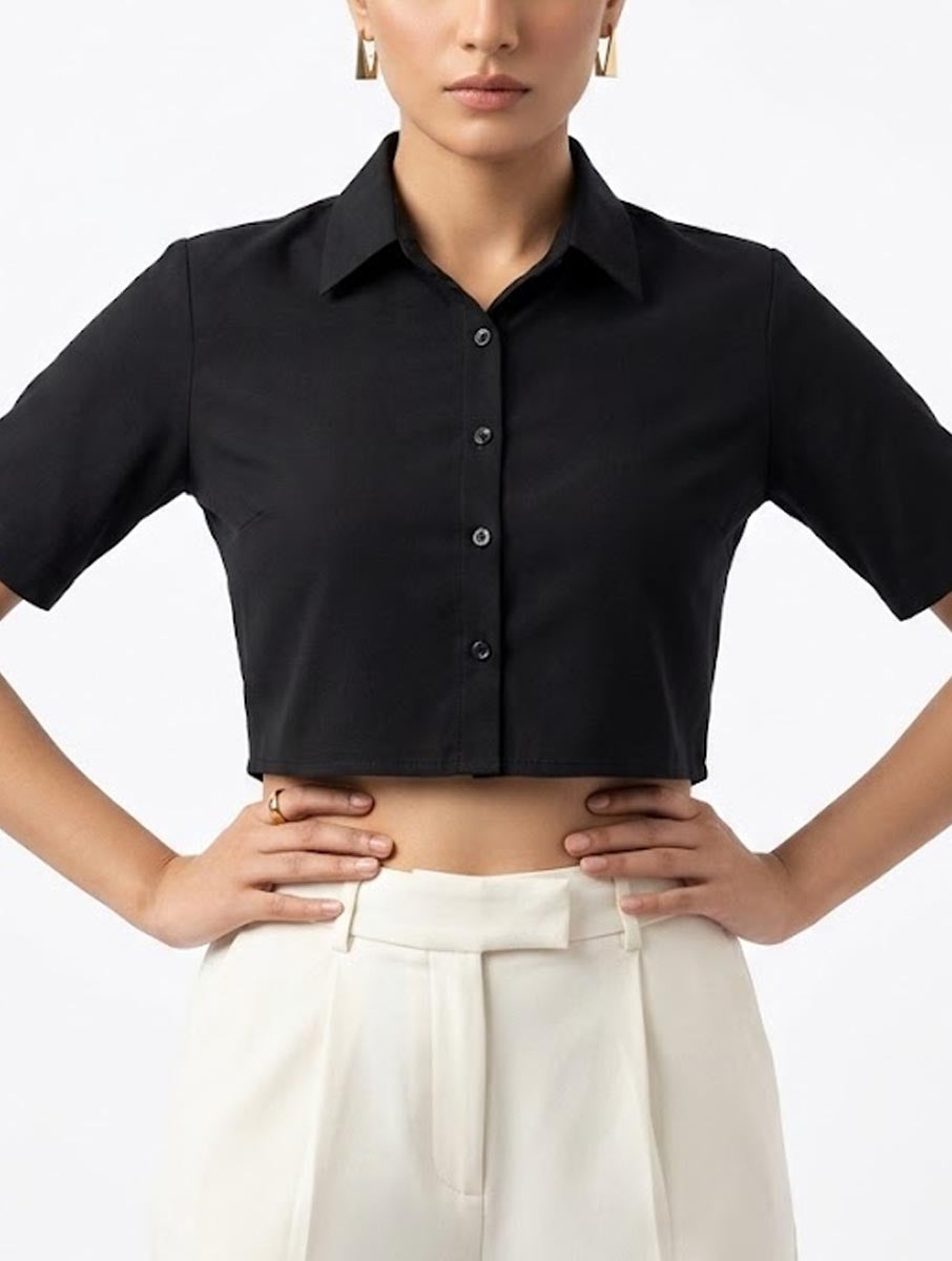 Crop top silk crop top No-2053 Velnoor Store
