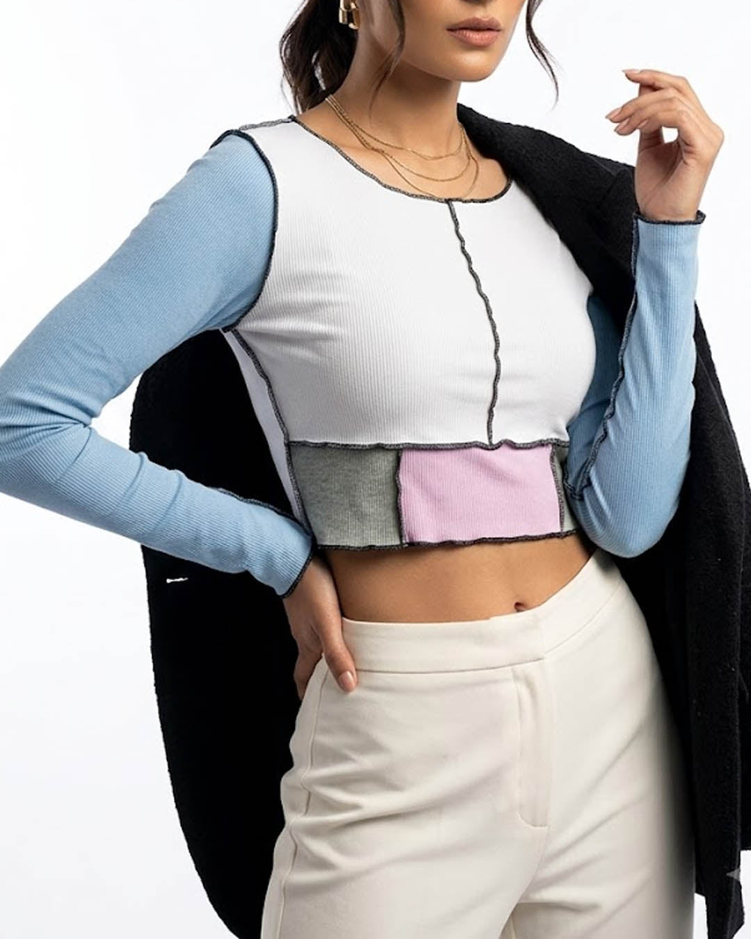 Imported Crop top jersey crop top No-3733 Velnoor Store