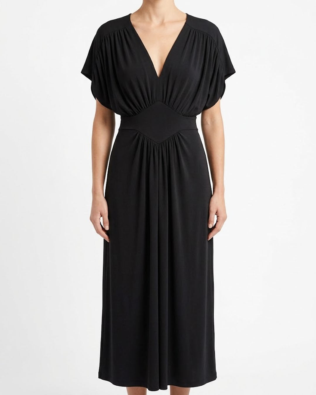 Imported Maxi silk jersey maxi No-6684 Velnoor Store