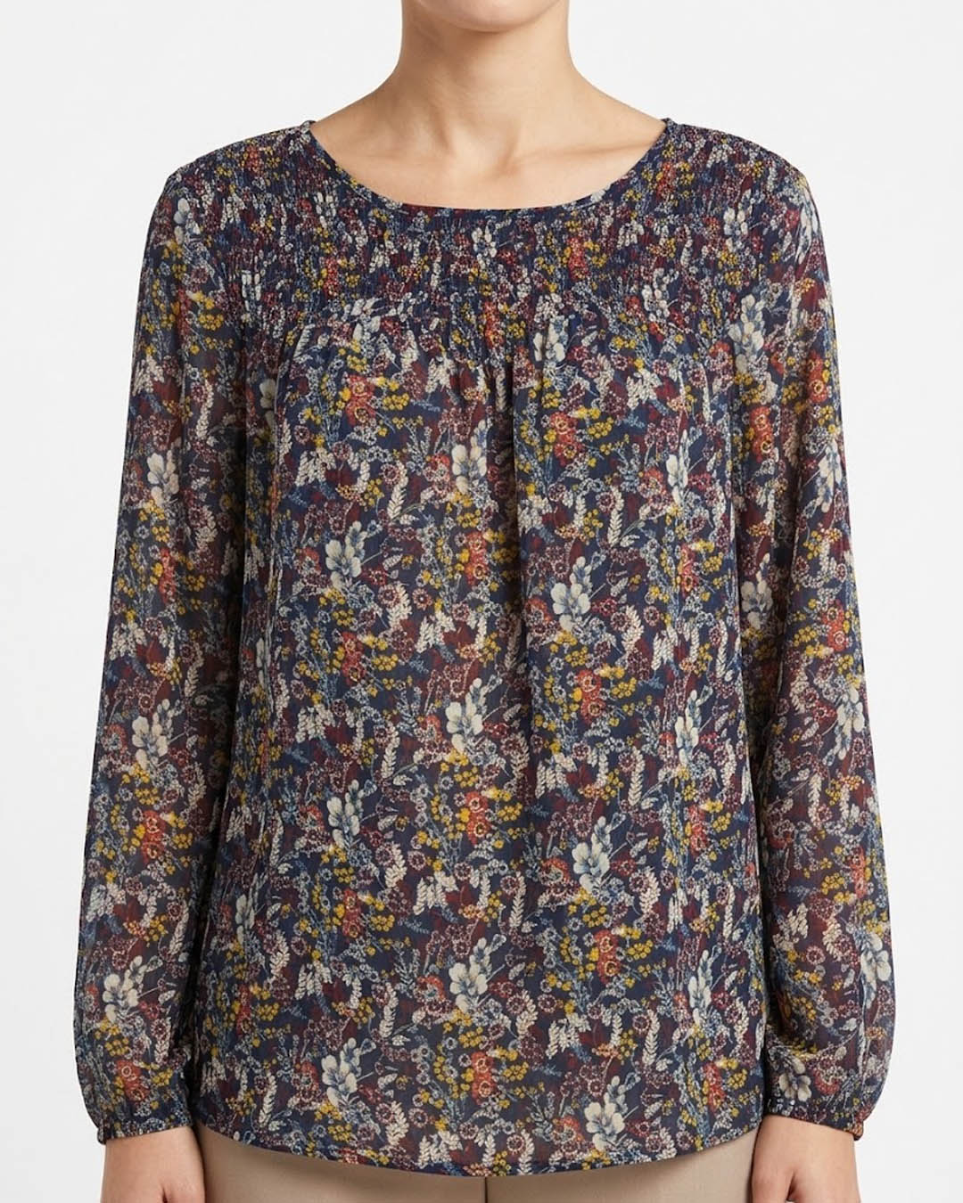 Imported Full sleeve top linen full sleeve top No-5023 Velnoor Store