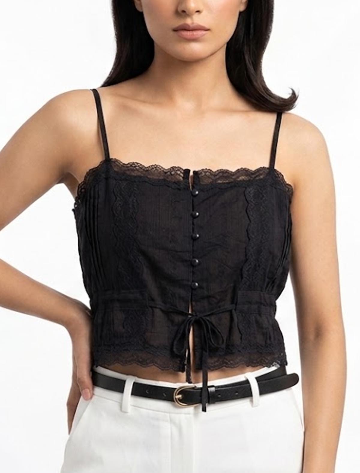 Imported crop top chiffon crop top No-1138 Velnoor Store