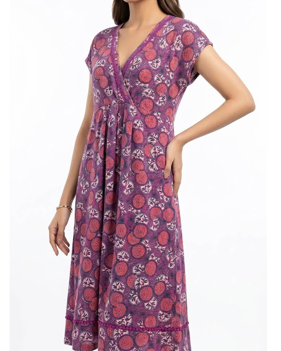 Imported Western long dress chiffon long dress No-4748 Velnoor Store