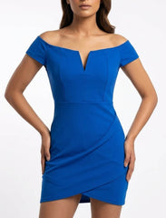 Imported Western mini dress silk jersey mini dress No-947 Velnoor Store