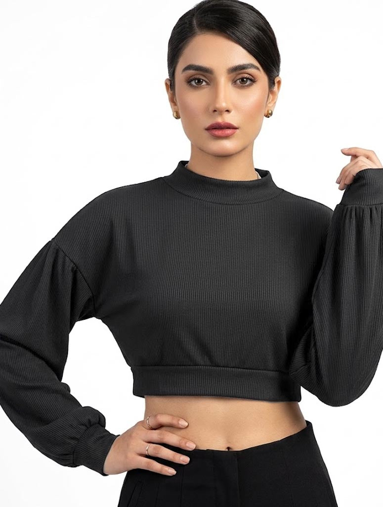 Crop top jersey crop top No-1981 Velnoor Store