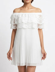 Imported Western mini dress net mini dress No-779 Velnoor Store