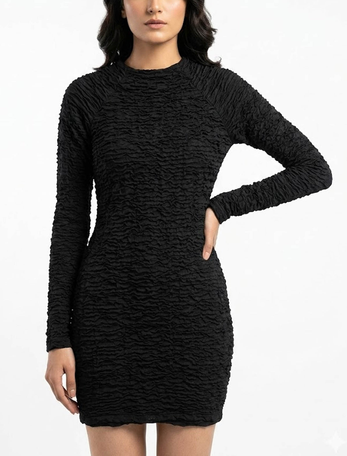 Imported Western mini dress chiffon mini dress No-1401 Velnoor Store