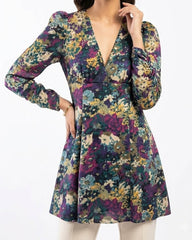 Imported Western Mini dress silk jersey mini dress No-2798 Velnoor Store