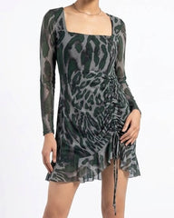 Imported Western mini dress jersey mini dress No-2782 Velnoor Store