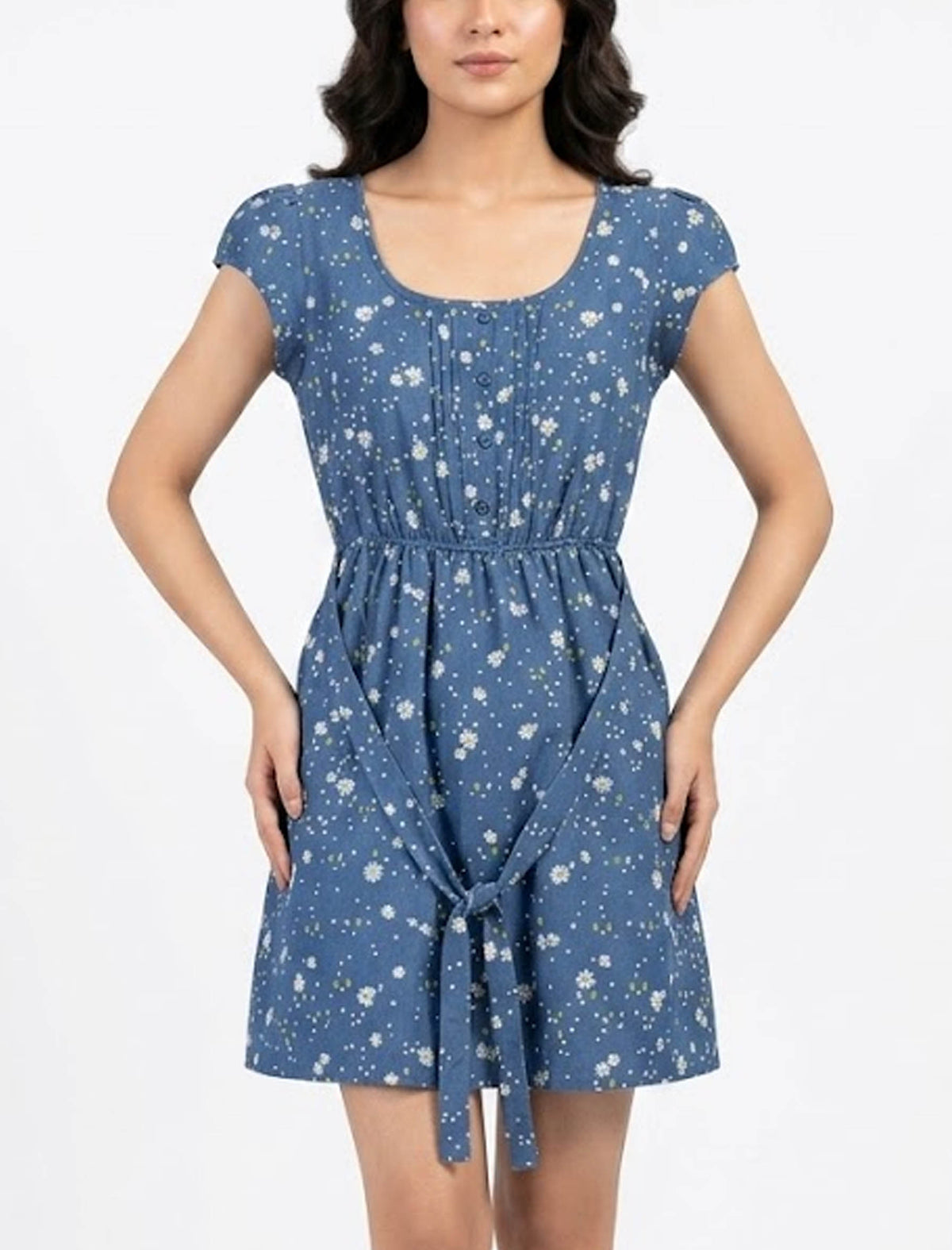 Imported Western mini dress silk jersey mini dress No-1391 Velnoor Store