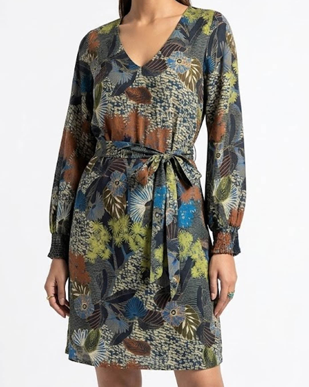 Imported Western mini dress linen mini dress No-2770 Velnoor Store