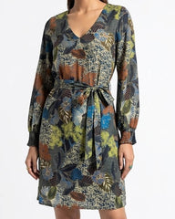 Imported Western mini dress linen mini dress No-2770 Velnoor Store