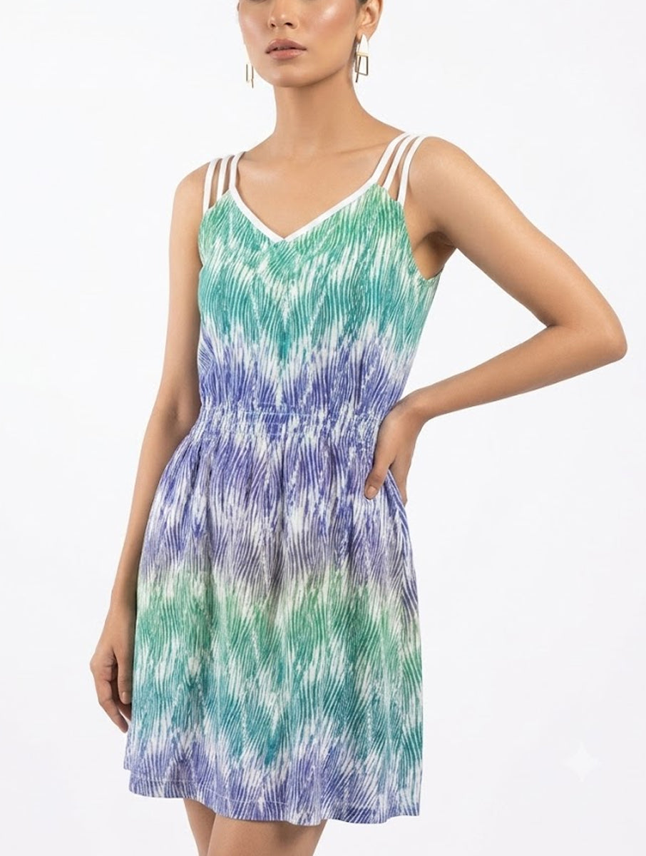 Imported Western Mini Dress cotton Mini Dress No-612 Velnoor Store