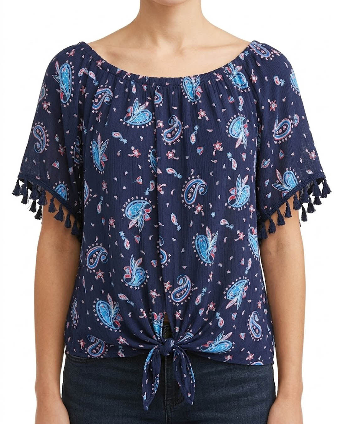 Imported Half sleeve top linen half sleeve top No-5424 Velnoor Store
