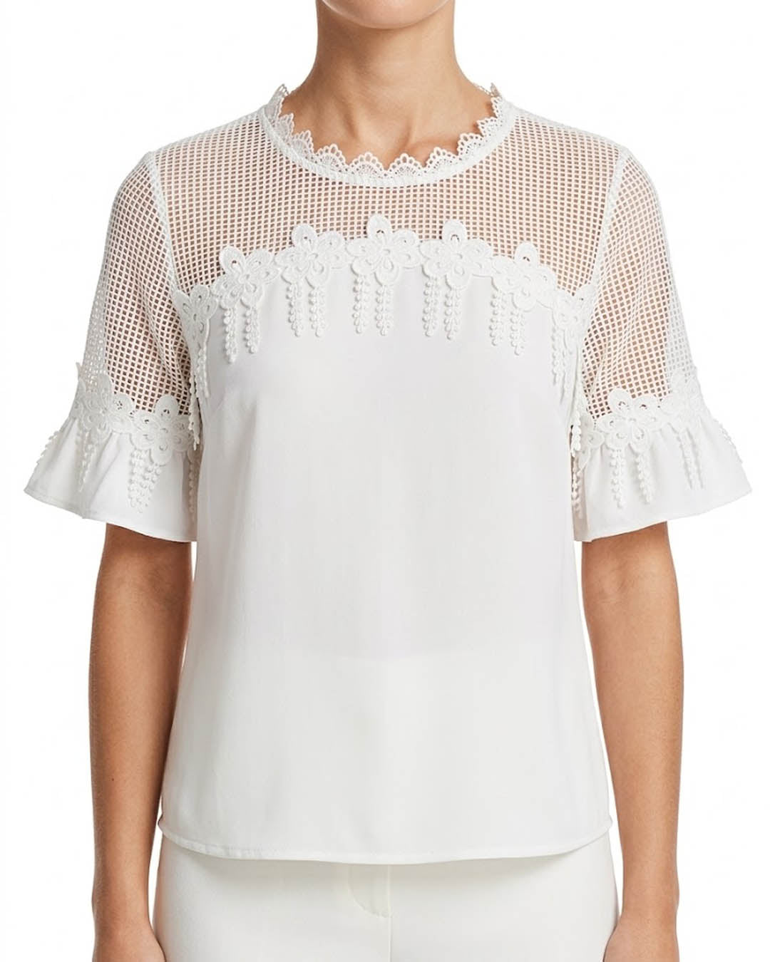 Imported Half sleeve top net half sleeve top No-5013 Velnoor Store