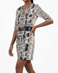 Imported Western mini dress silk mini dress No-2775 Velnoor Store