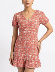 Imported Western mini dress silk jersey mini dress No-1392 Velnoor Store