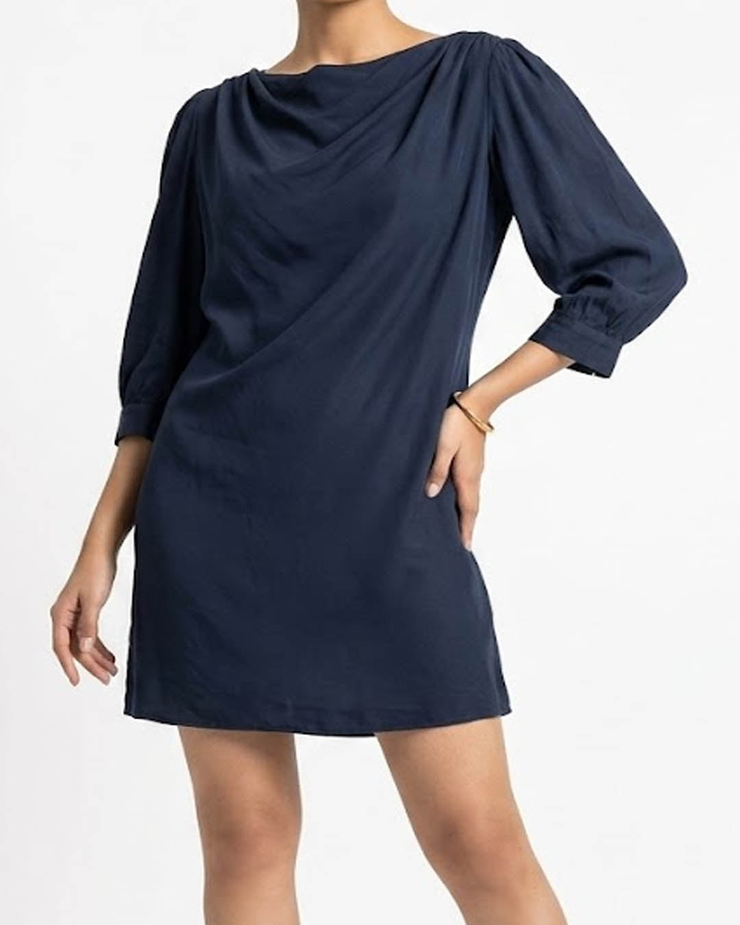 Imported Western mini dress linen mini dress No-3654 Velnoor Store