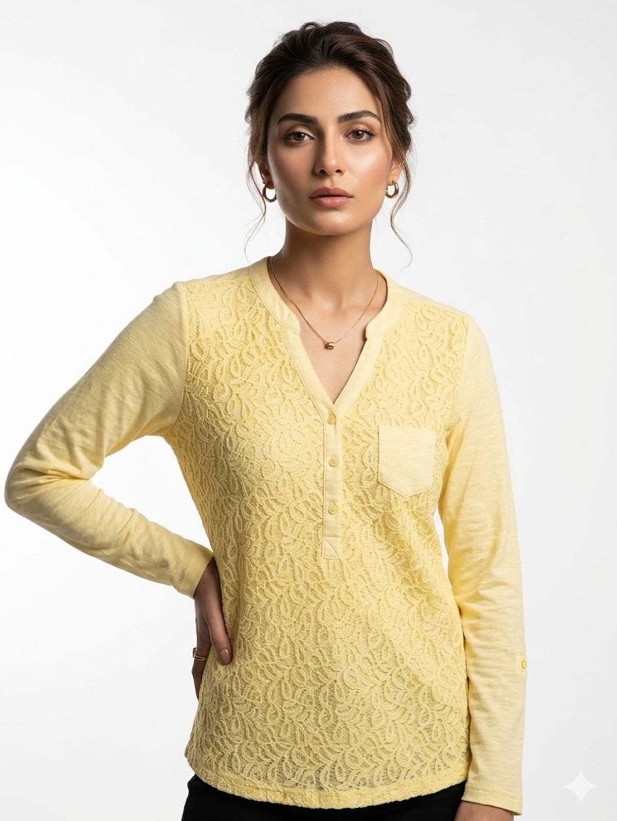 Imported women full sleeves tops Net full sleeves tops No-725 Velnoor Store