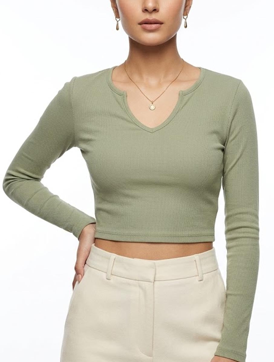 Crop top cotton crop top No-2033 Velnoor Store