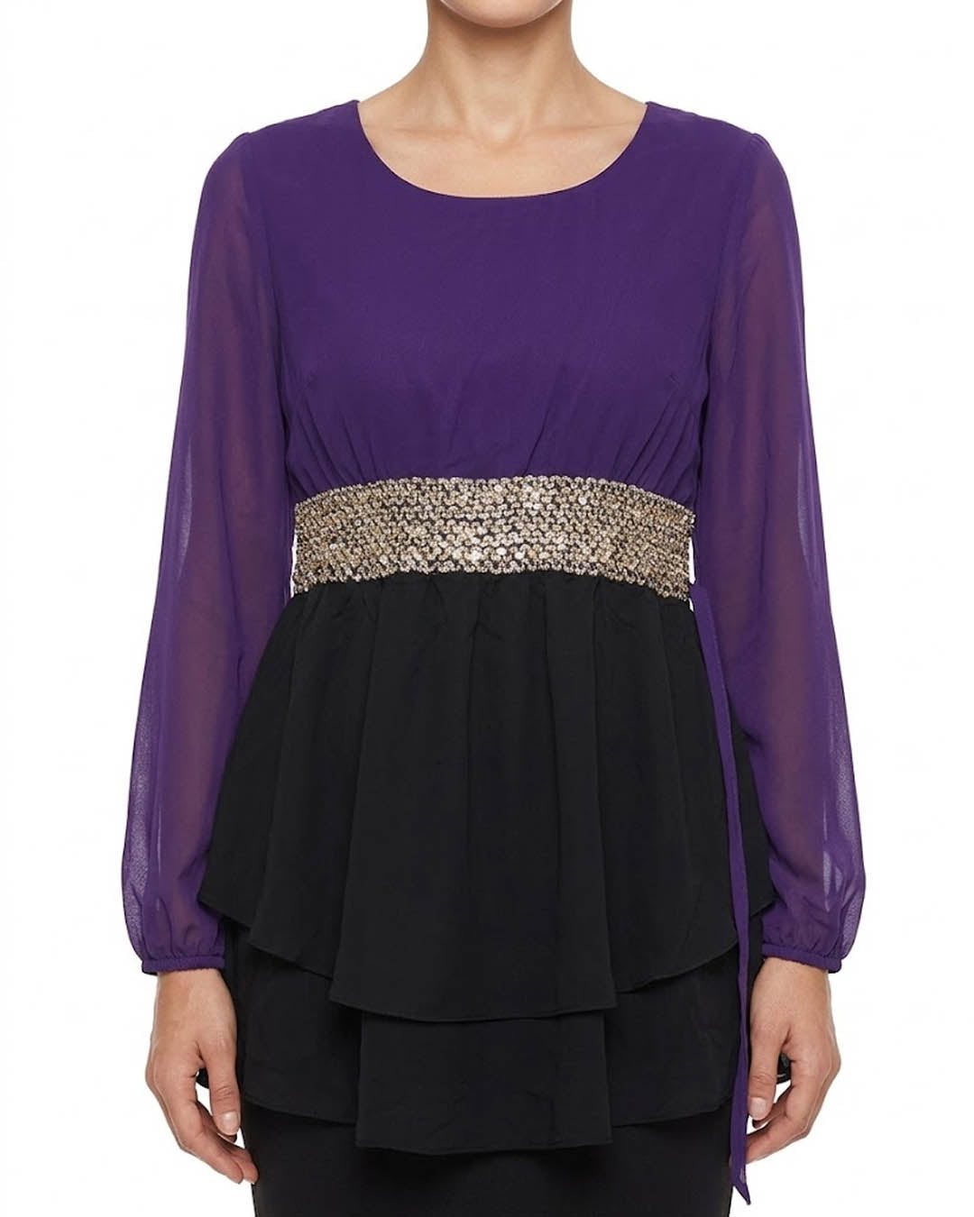 Imported Full sleeve top chiffon full sleeve top No-5061 Velnoor Store
