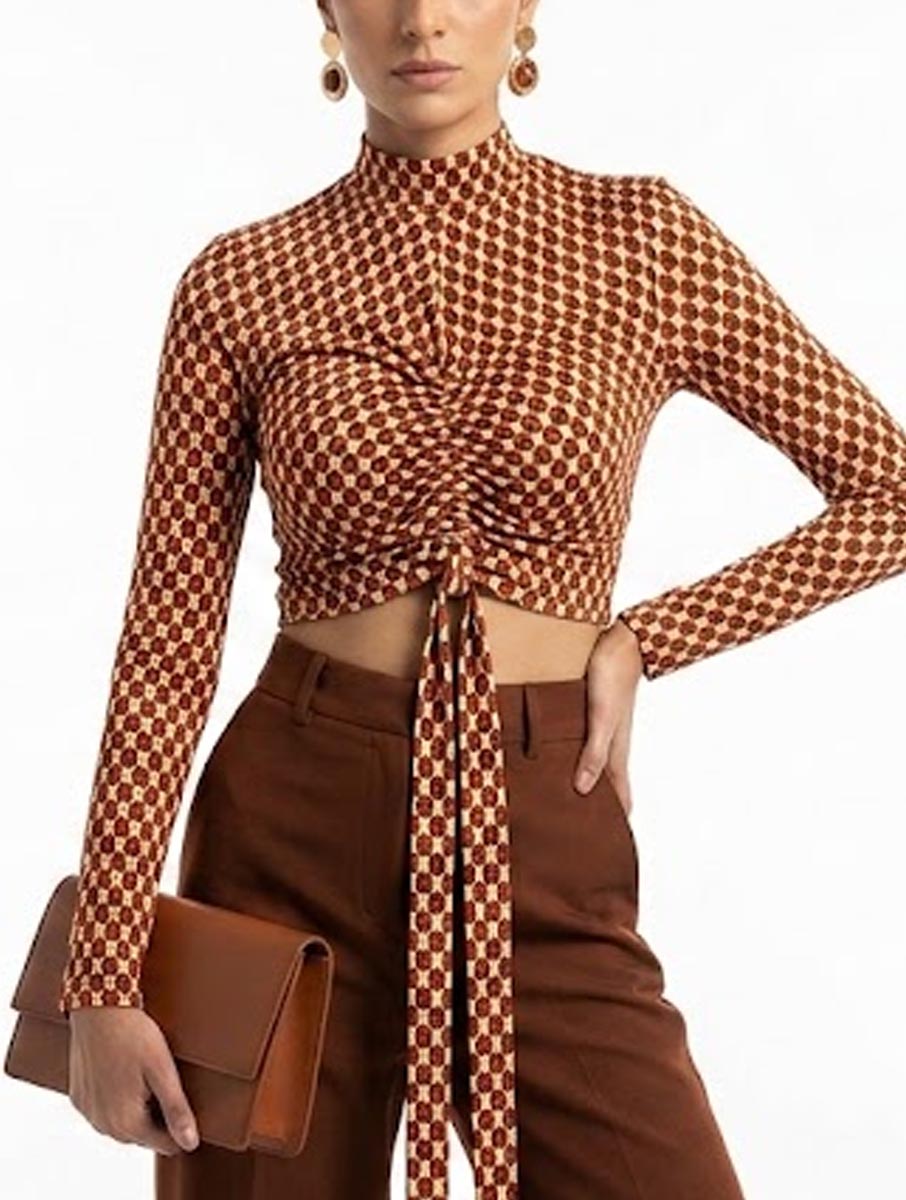 Crop top jersey crop top No-1914 Velnoor Store