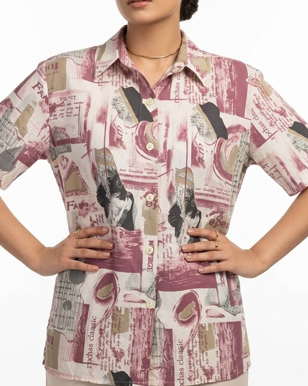 Imported Half sleeve top chiffon half sleeve top No-4673 Velnoor Store