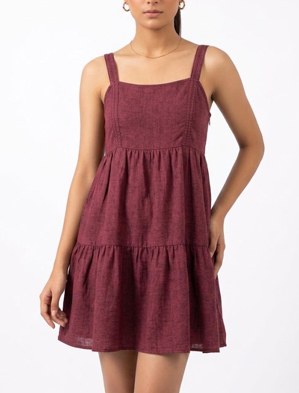 Imported Western mini dress jersey mini dress No-1293 Velnoor Store