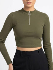Crop top jersey crop top No-1997 Velnoor Store