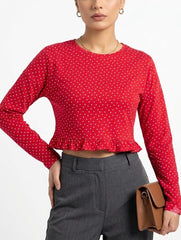Crop top jersey crop top No-2092 Velnoor Store