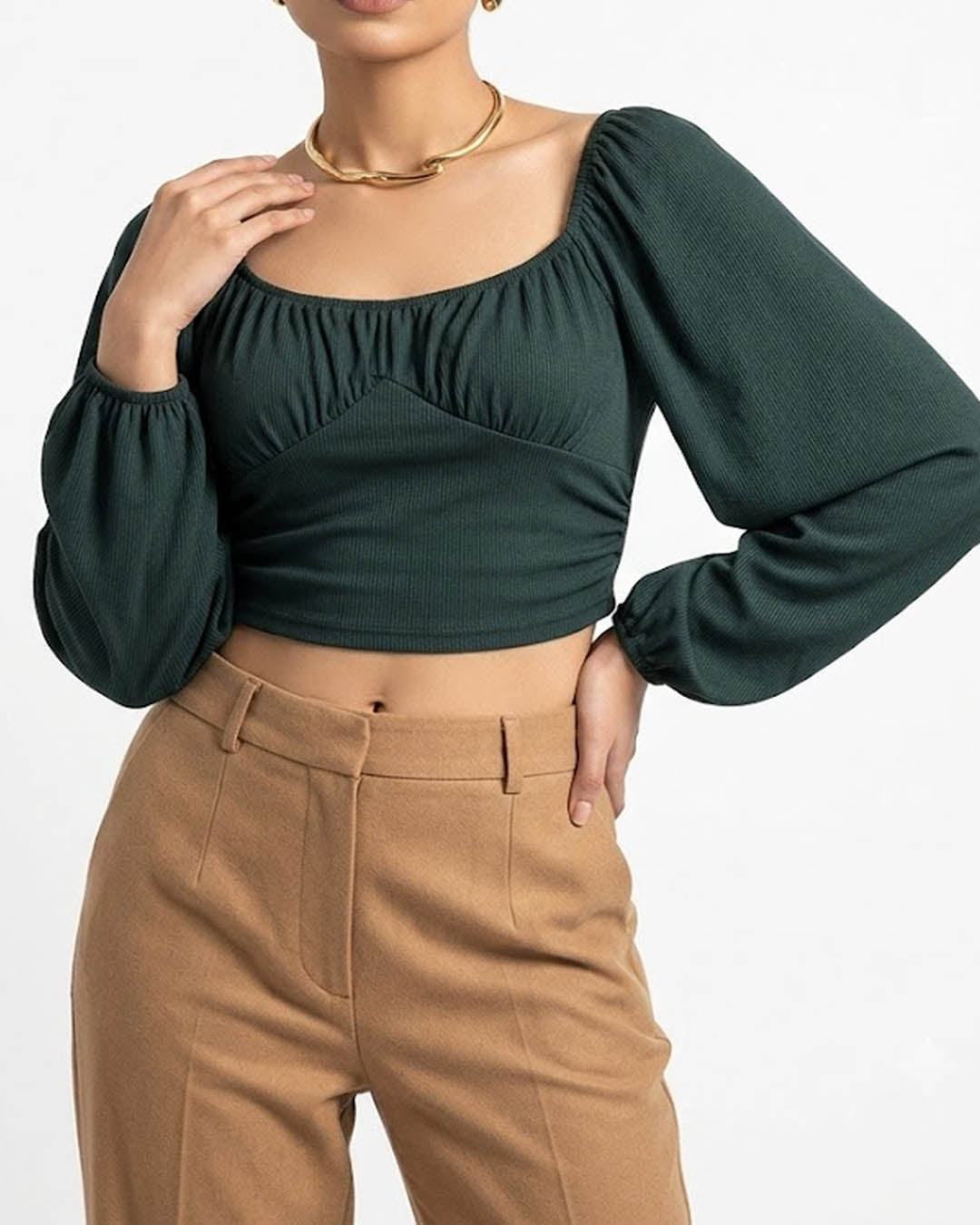 Imported Crop top jersey crop top No-3879 Velnoor Store