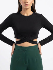 Imported Crop top jersey crop top No-3858 Velnoor Store