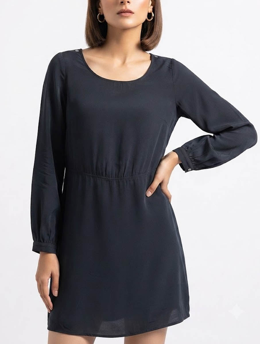 Imported Western mini dress chiffon mini dress No-2891 Velnoor Store