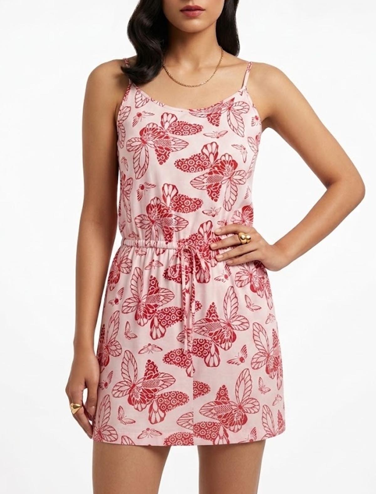 Imported Western mini dress chiffon mini dress No-1274 Velnoor Store