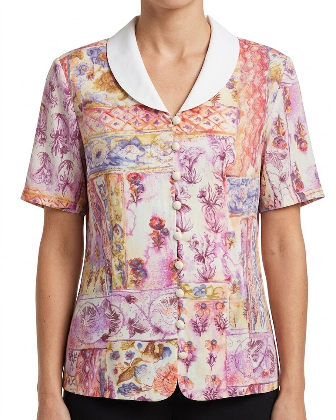 Imported Half sleeve top chiffon half sleeve top No-5649 Velnoor Store