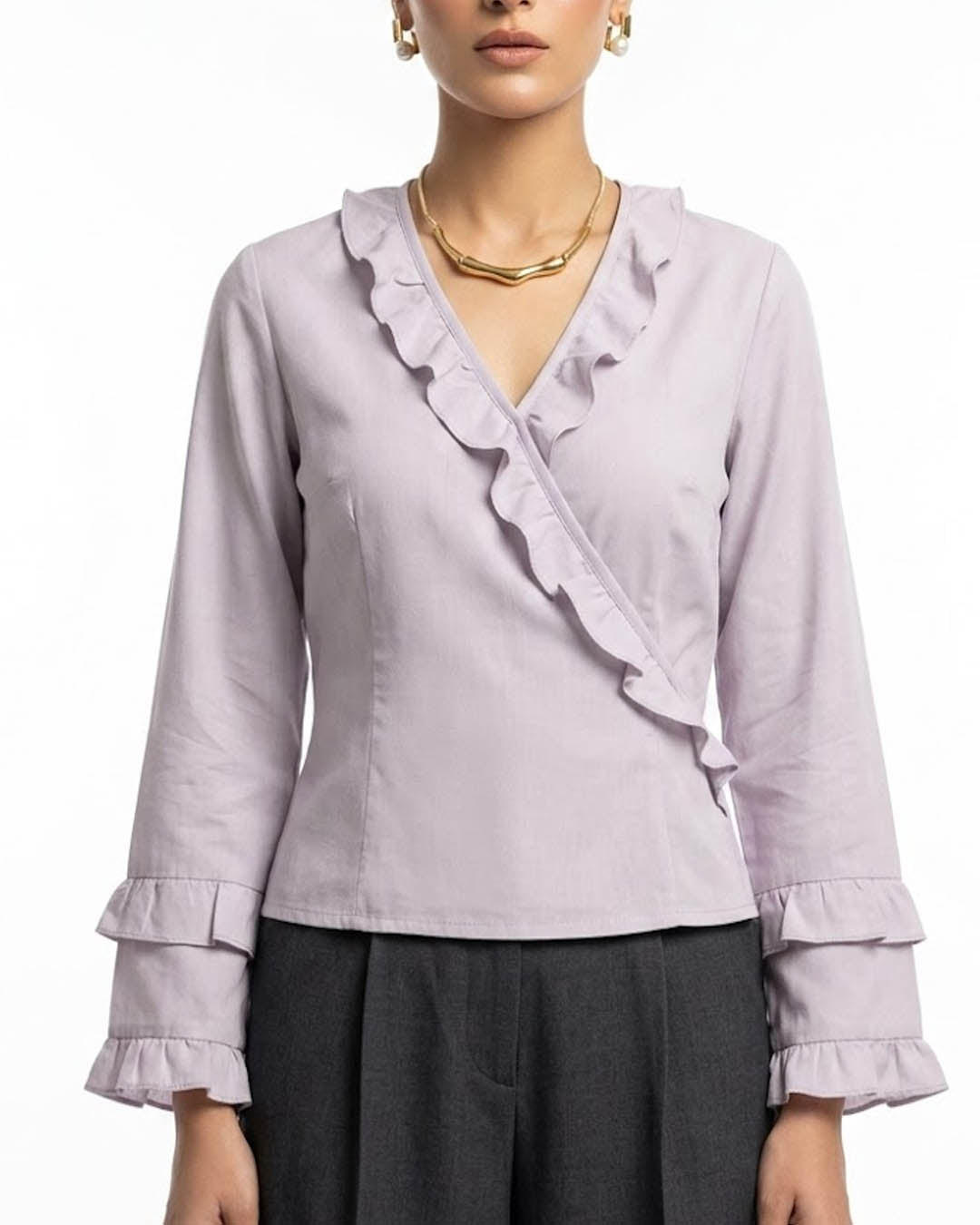 Imported Full sleeve top chiffon full sleeve top No-4103 Velnoor Store