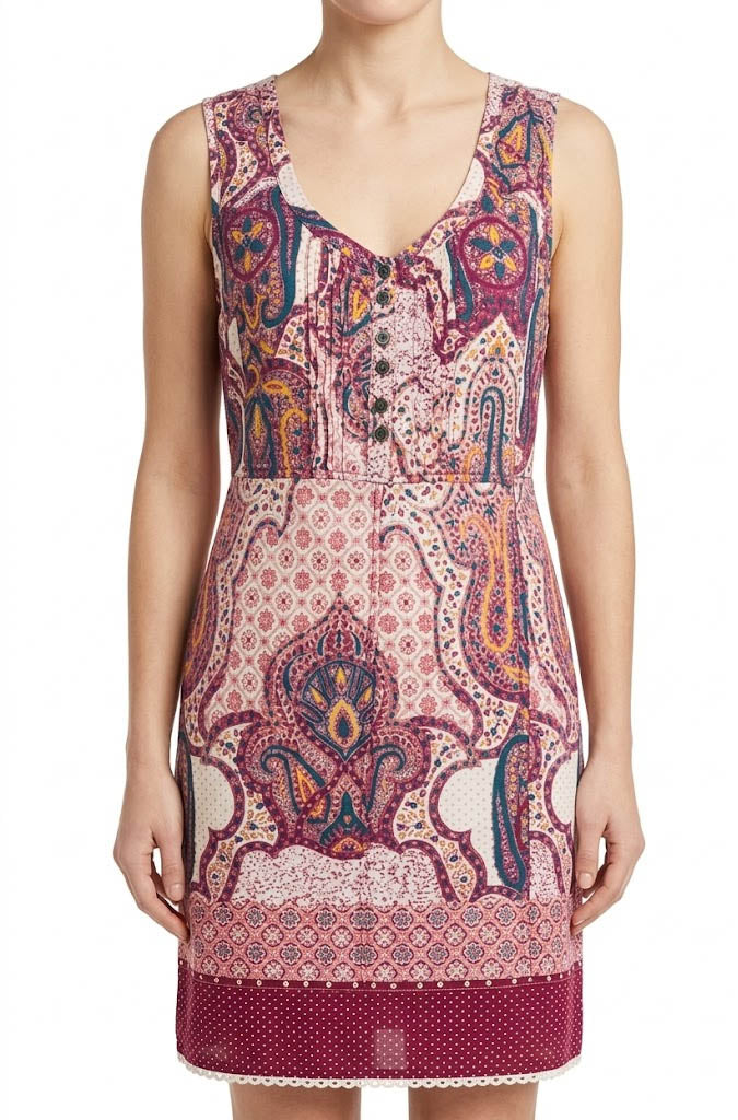Imported Western mini dress cotton mini dress No-4784 Velnoor Store