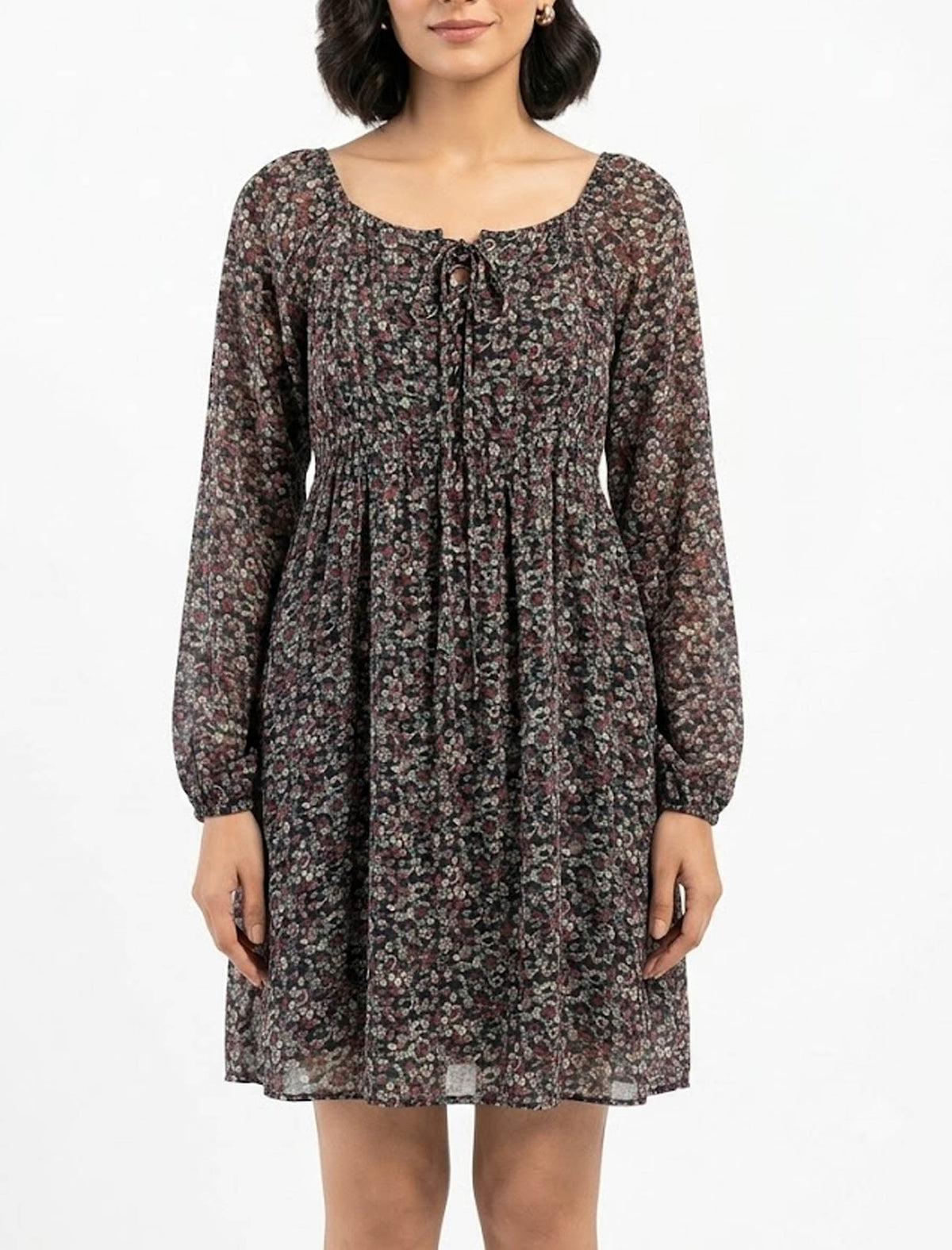 Imported Western mini dress chiffon western dress No-1540 Velnoor Store