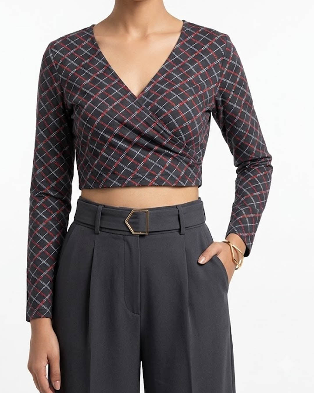 Imported Crop top cotton jersey crop top No-4278 Velnoor Store