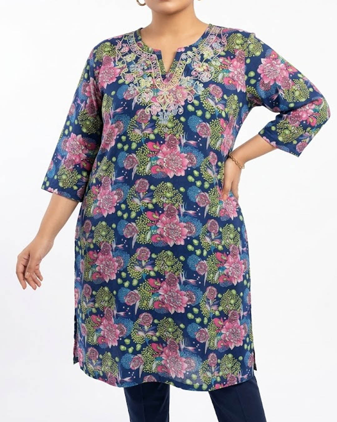 Imported Kurti chiffon kurti No-3653 Velnoor Store
