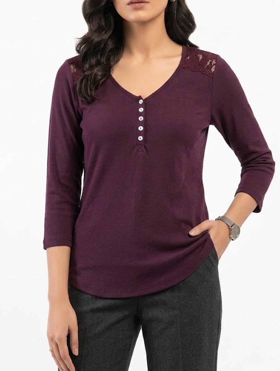 Imported Full sleeve top chiffon full sleeve top No-3412 Velnoor Store