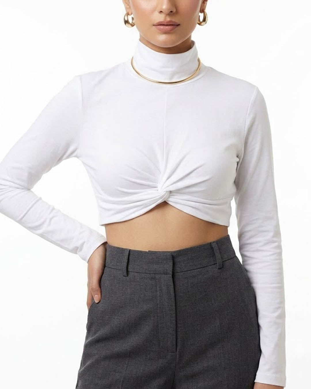 Imported Crop top jersey crop top No-4172 Velnoor Store