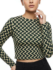 Crop top jersey crop top No-1942 Velnoor Store