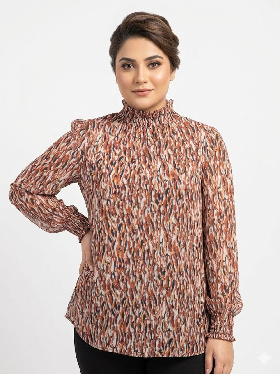 Imported women full sleeves tops Chiffon full sleeves tops No-544 Velnoor Store