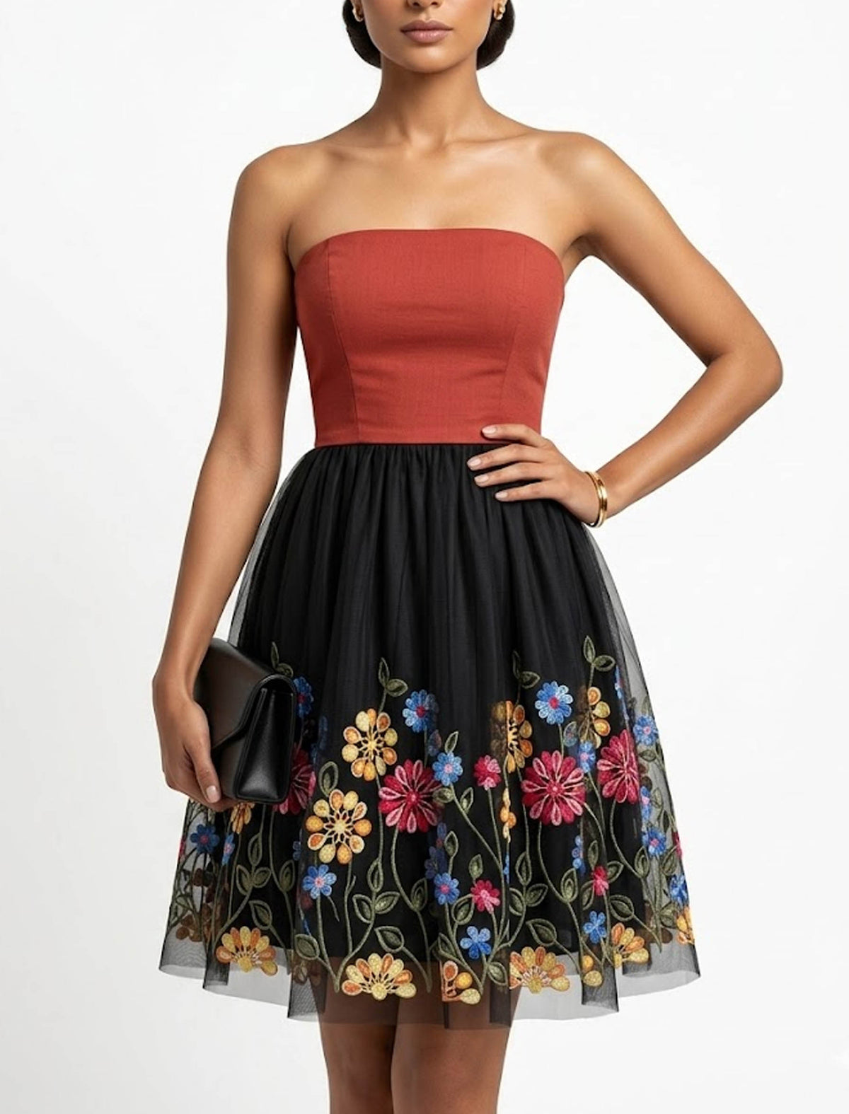 Imported Western mini dress chiffon mini dress No-802 Velnoor Store