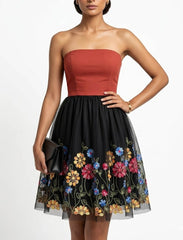 Imported Western mini dress chiffon mini dress No-802 Velnoor Store
