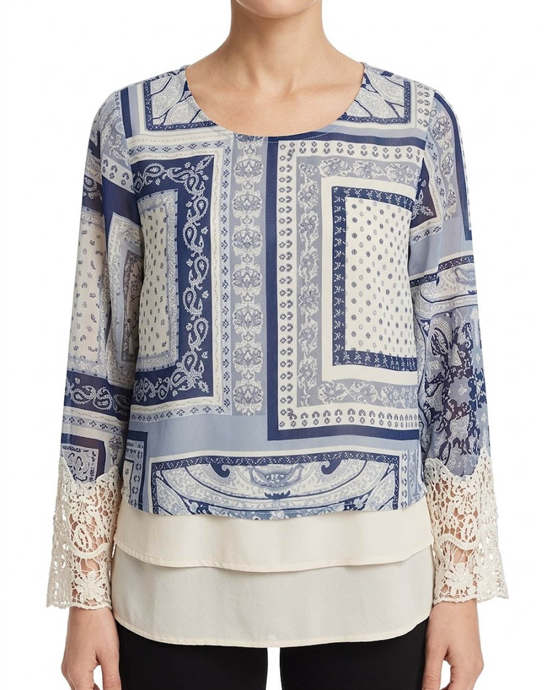 Imported Full sleeve top chiffon full sleeve top No-5112 Velnoor Store