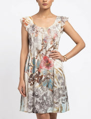 Imported Western mini dress silk jersey mini dress No-1374 Velnoor Store