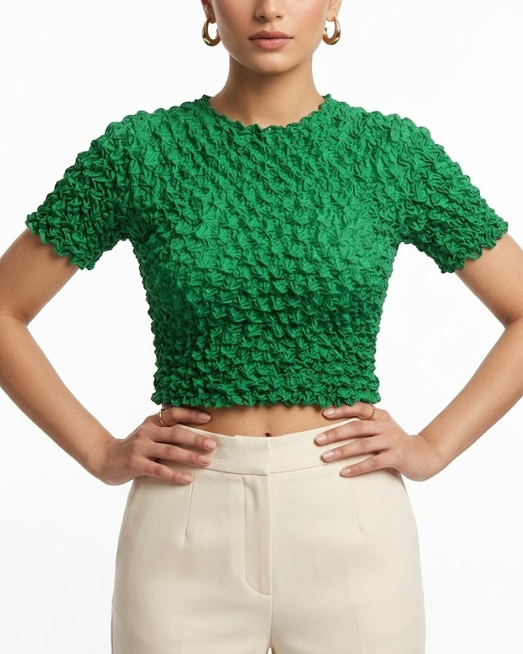 Imported Crop top silk crop top No-4168 Velnoor Store