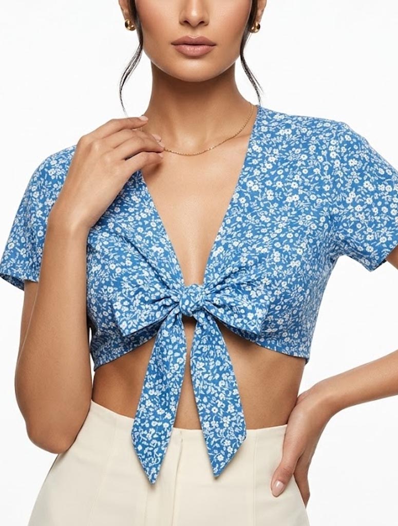 Crop top cotton crop top No-1913 Velnoor Store